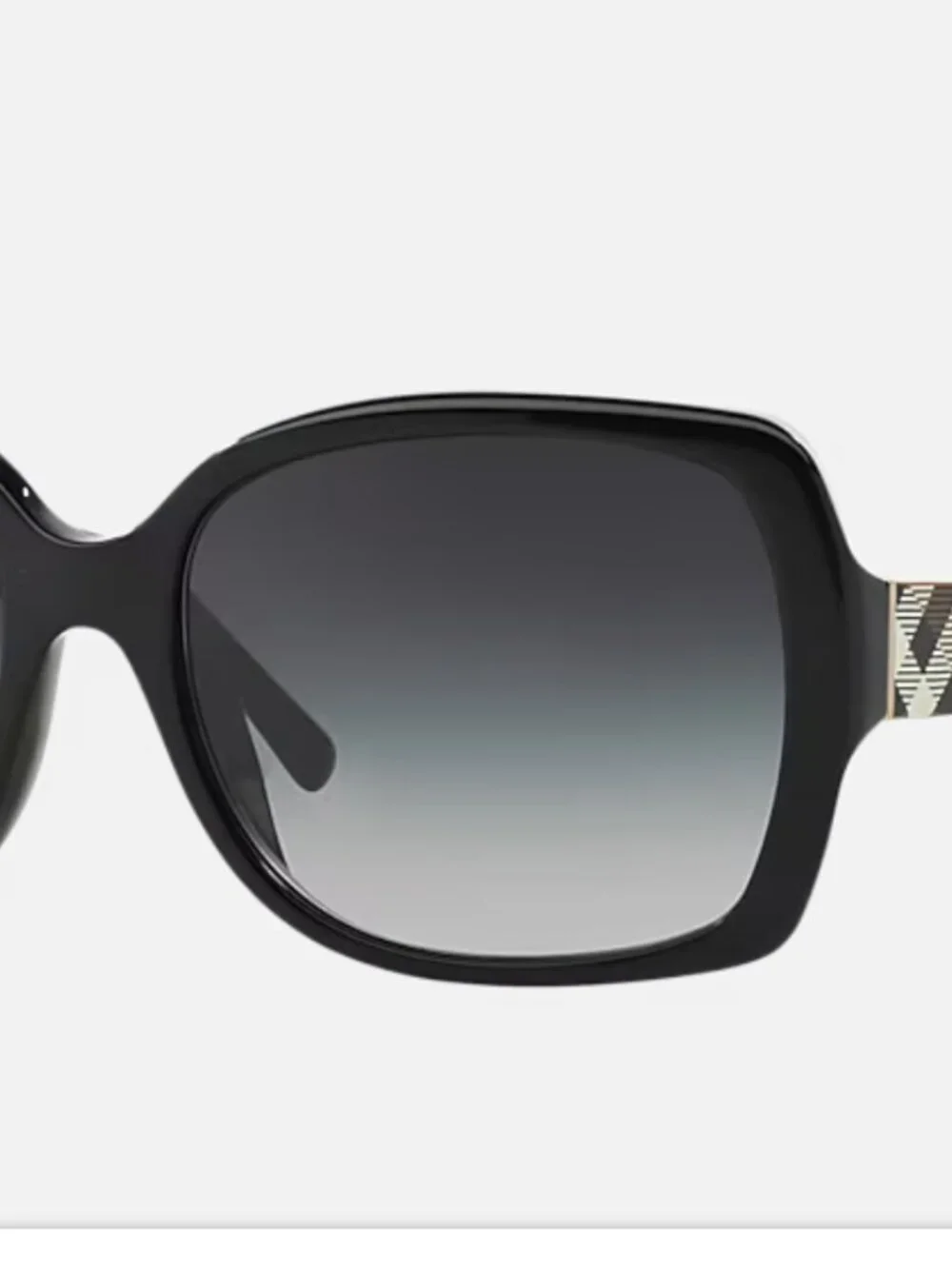 BURBERRY BE4160 34338G Black Grey Gradient 58 mm Women's Sunglasses